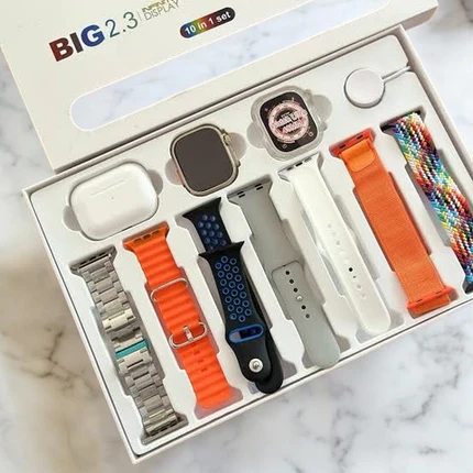 Ultra Smart Watch with AirPods Pro 2 – 7 Stylish Straps